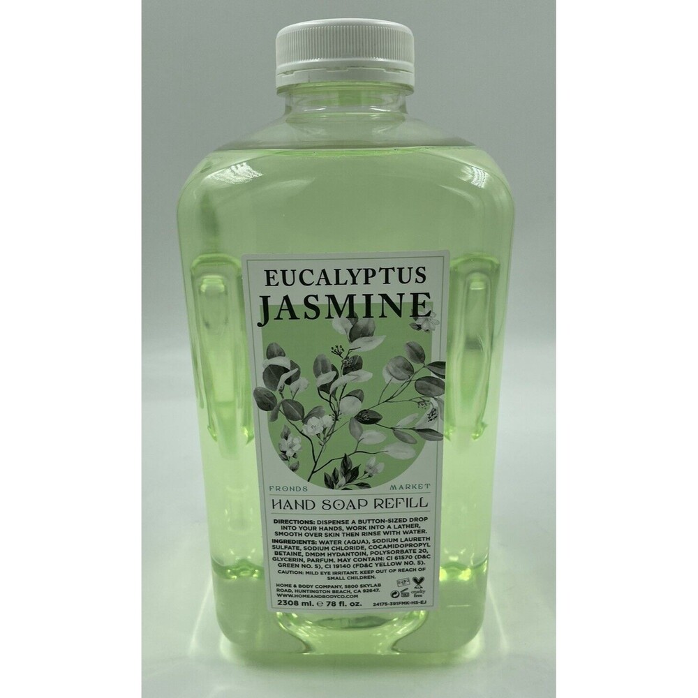 HOME & BODY COMPANY EUCALYPTUS JASMIN MOISTURIZING HAND SOAP REFILL 78oz BIG N01